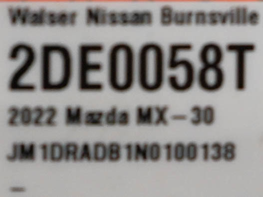 Used 2022 MAZDA MX-30 Electric w/ Premium Plus Pkg FWD image 27