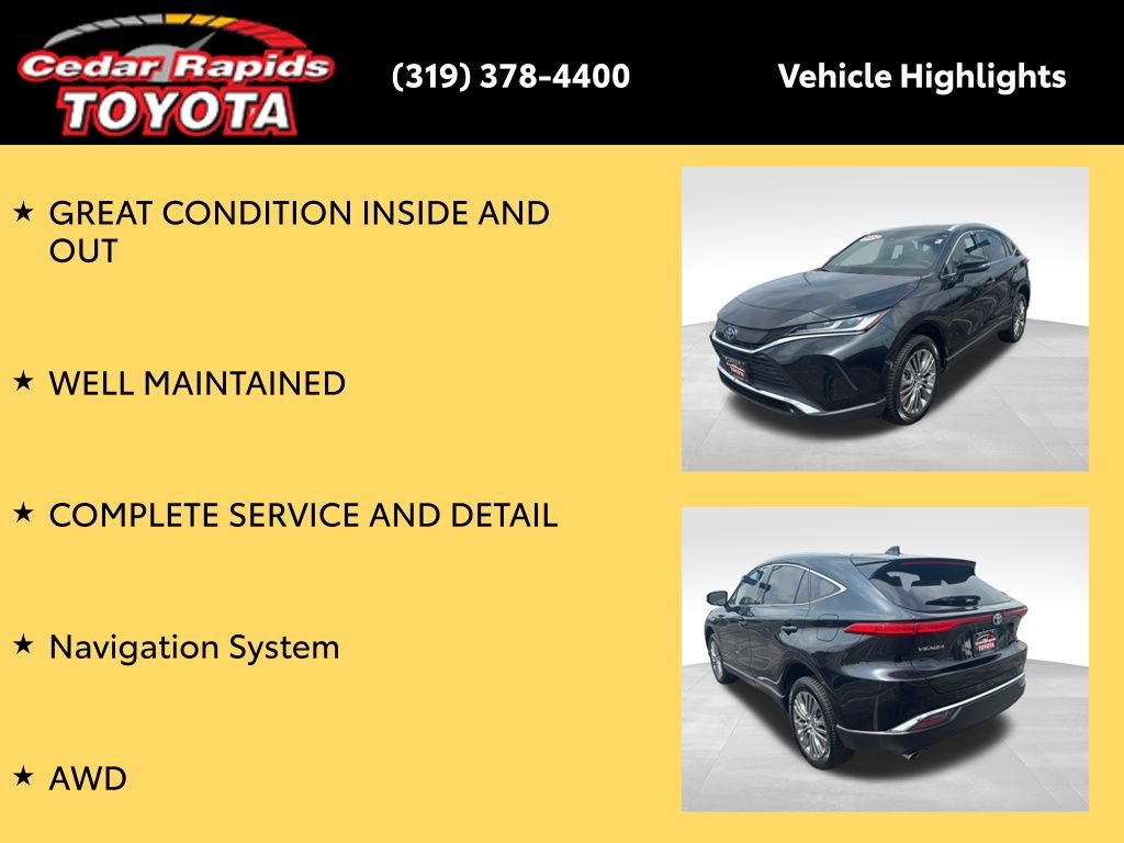Certified 2022 Toyota Venza XLE AWD/4WD image 9