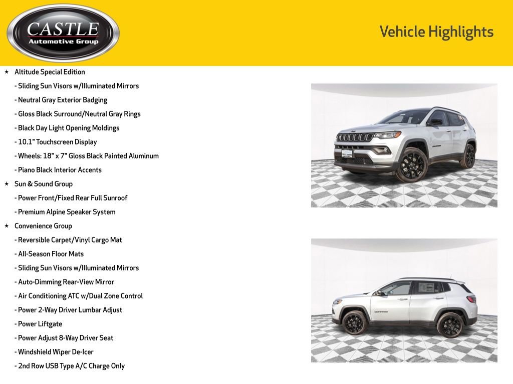 New 2025 Jeep Compass Latitude w/ Sun & Sound Group image 4