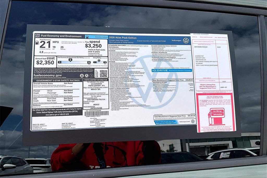 New 2026 Volkswagen Atlas Peak Edition image 14