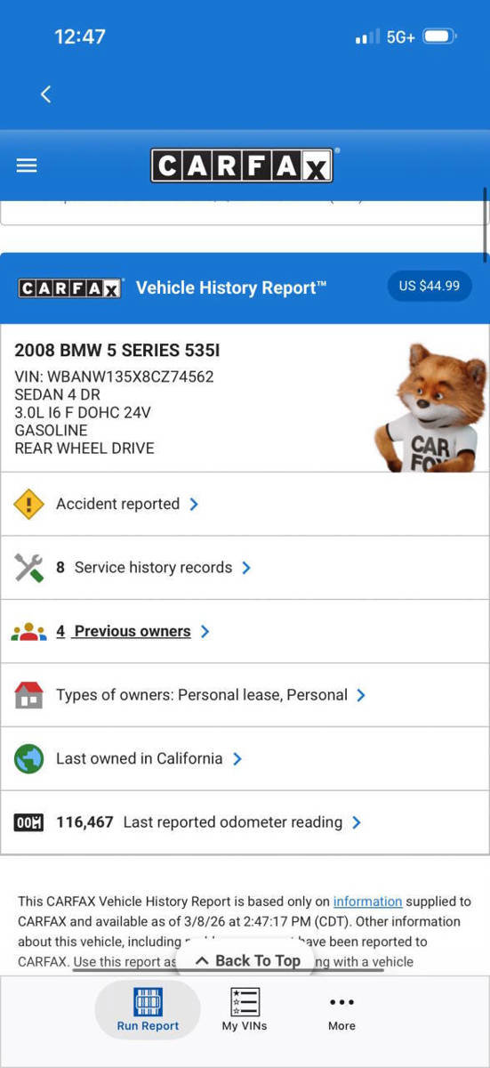 Used 2008 BMW 535i Sedan image 6