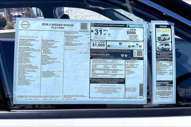 New 2026 Nissan Rogue Platinum w/ Platinum Premium Package AWD/4WD image 17