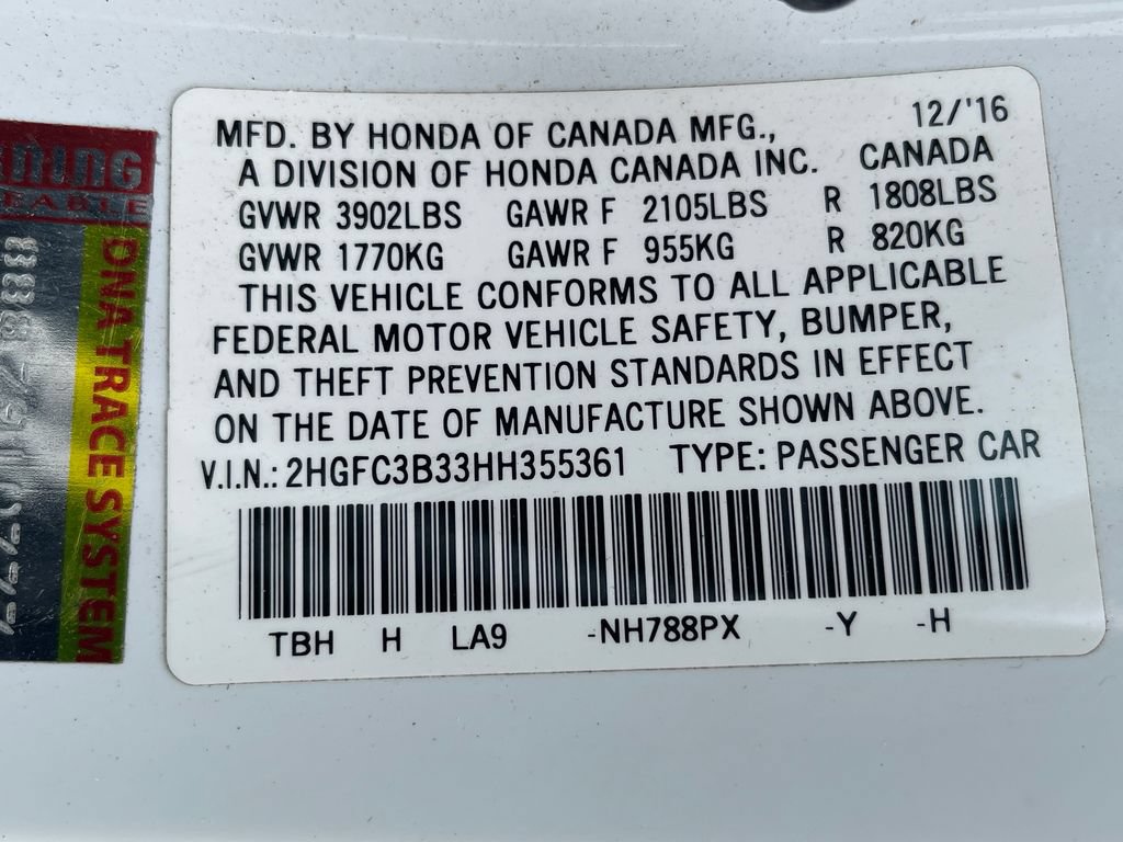Used 2017 Honda Civic EX-T image 35