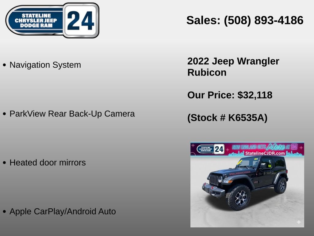 Used 2022 Jeep Wrangler Rubicon AWD/4WD image 5