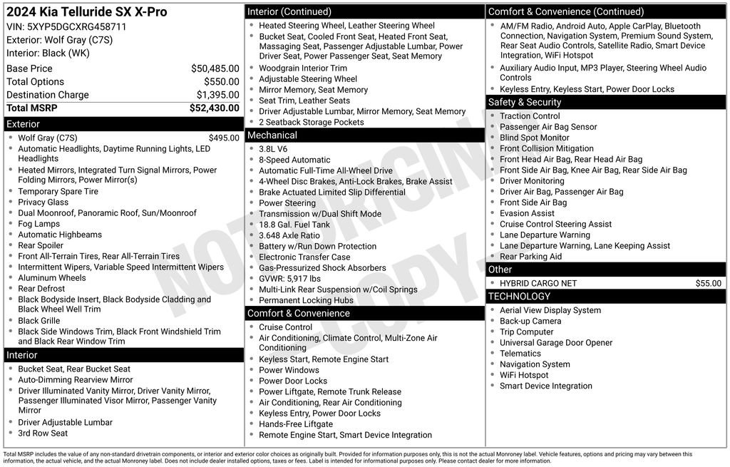 Used 2024 Kia Telluride SX X-Pro image 12