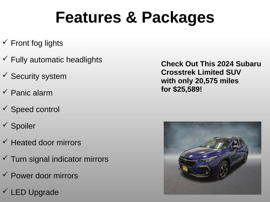 Used 2024 Subaru Crosstrek 2.5i Limited AWD/4WD image 21
