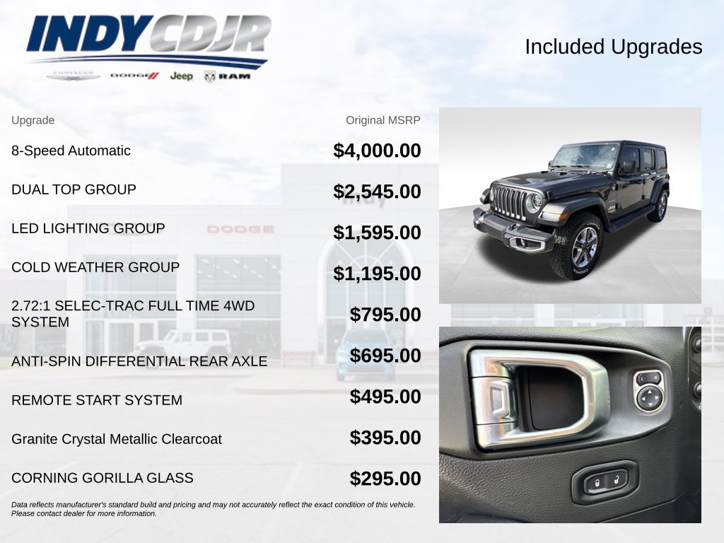 Used 2022 Jeep Wrangler Unlimited Sahara w/ Dual Top Group AWD/4WD image 4