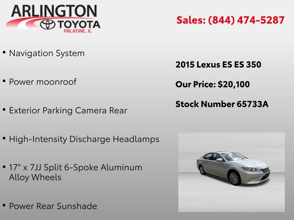 Used 2015 Lexus ES 350 w/ Luxury Package FWD image 2