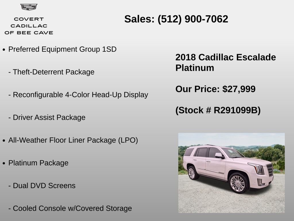 Used 2018 Cadillac Escalade Platinum AWD/4WD image 18
