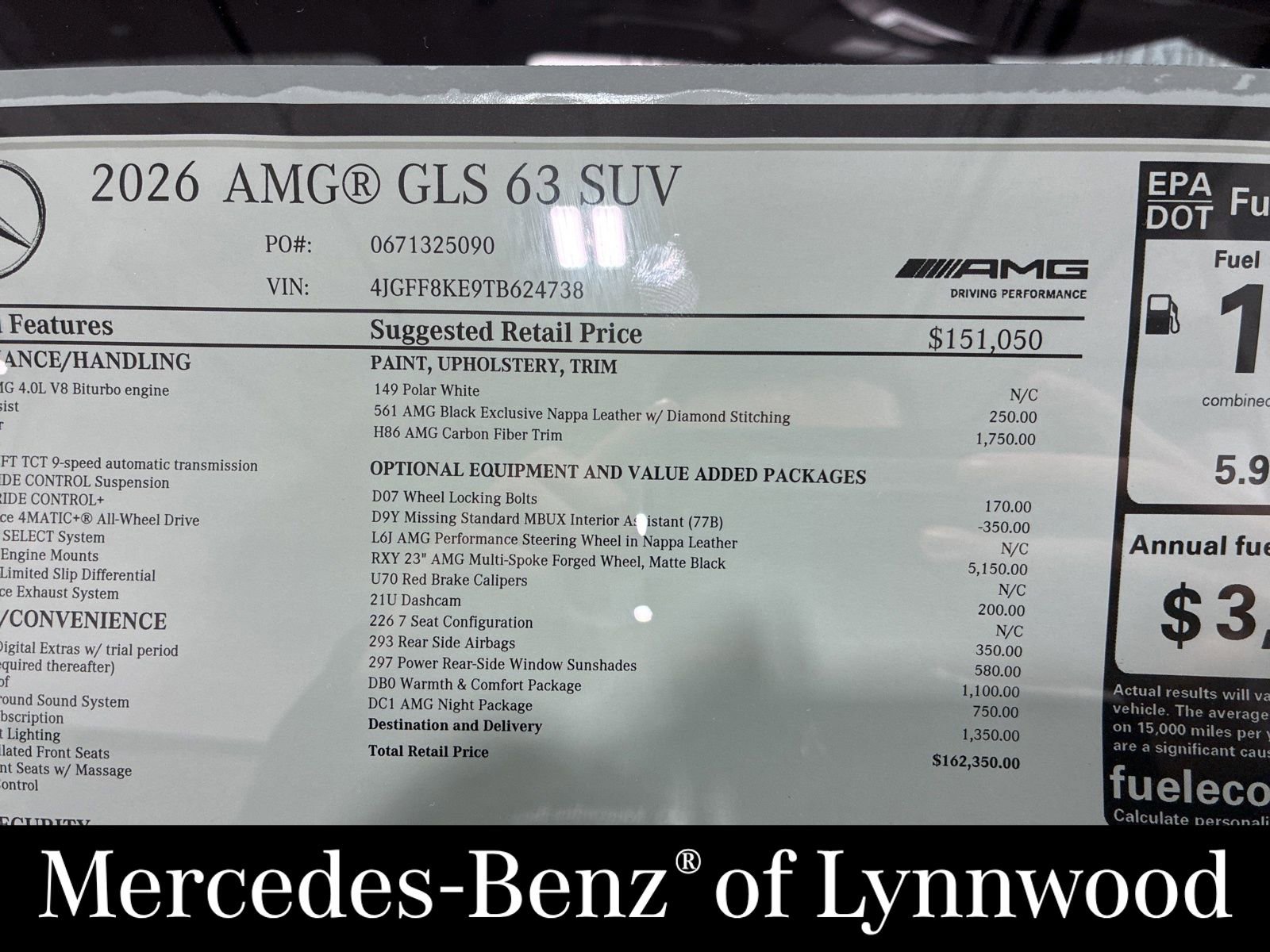New 2026 Mercedes-Benz GLS 63 AMG 4MATIC image 25