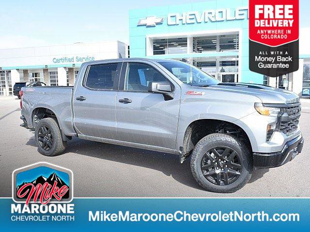 New 2025 Chevrolet Silverado 1500 Custom Trail Boss w/ Turbomax Blackout Package