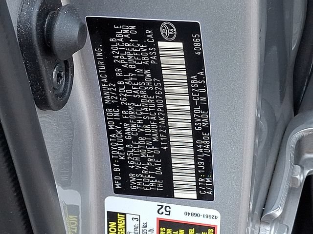 Certified 2023 Toyota Camry XLE FWD image 17