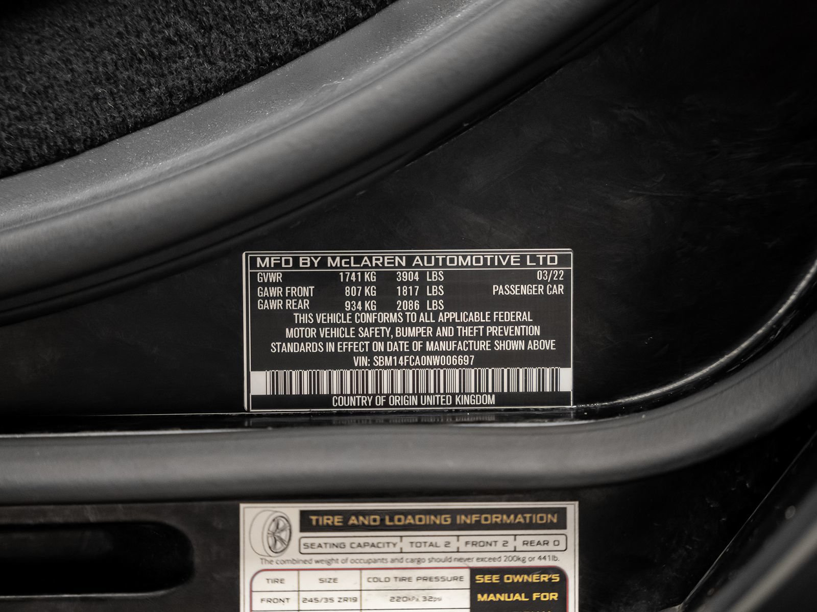 Used 2022 McLaren 720S Performance RWD image 59