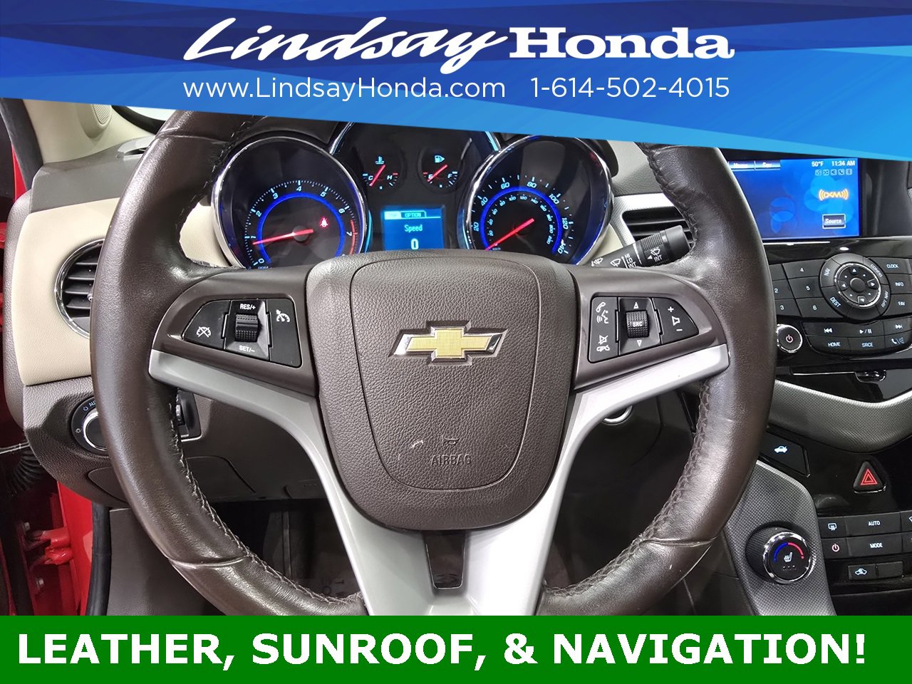 Used 2016 Chevrolet Cruze LTZ w/ Sun, Sound and Sport Package image 13