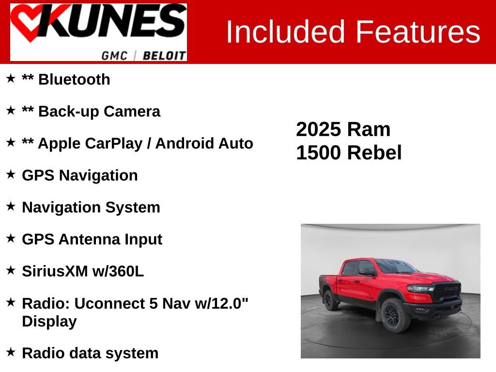 Used 2025 RAM 1500 Rebel AWD/4WD image 2