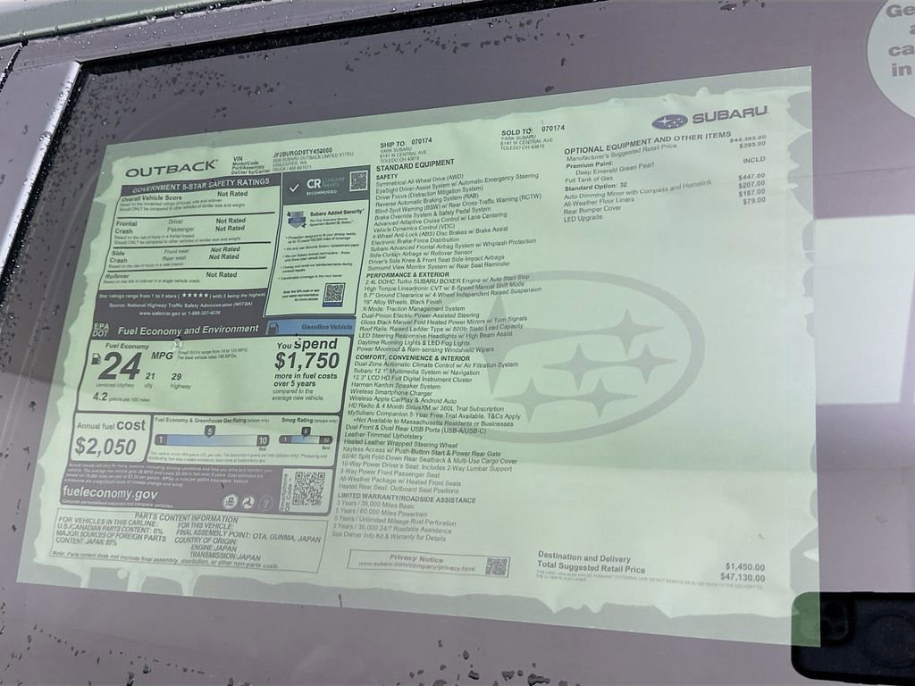 New 2026 Subaru Outback Limited XT image 12