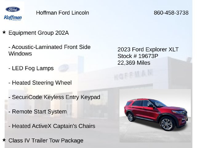 Used 2023 Ford Explorer XLT w/ Equipment Group 202A AWD/4WD image 6