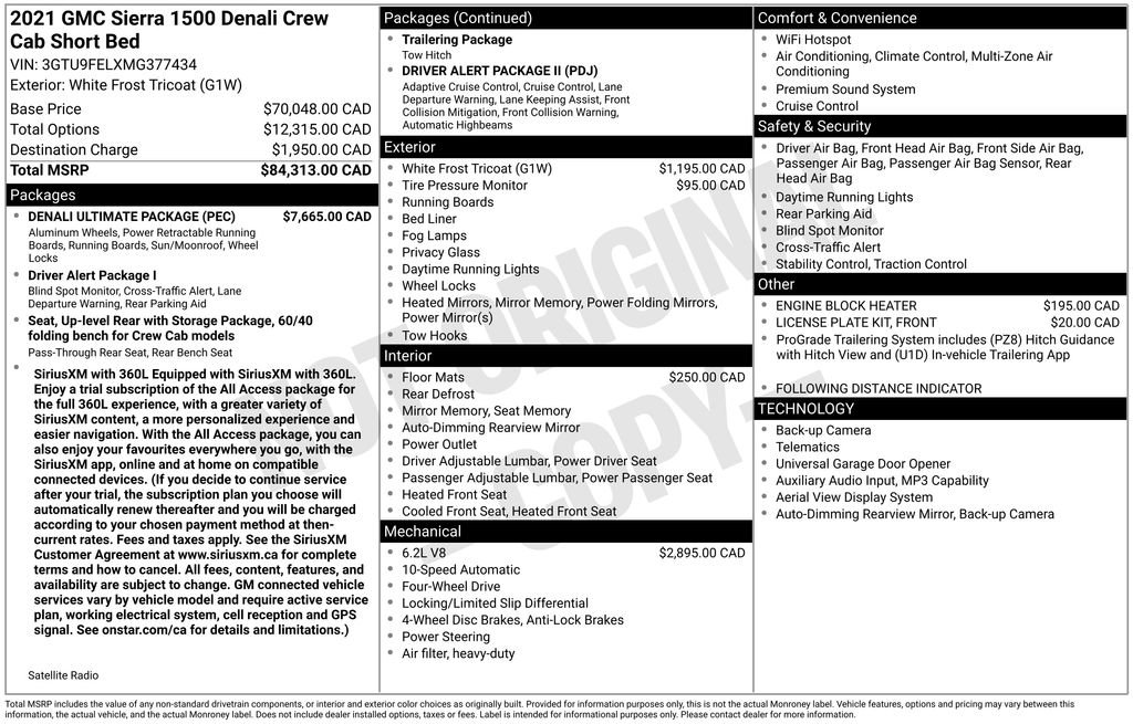 Used 2021 GMC Sierra 1500 Denali w/ Denali Ultimate Package AWD/4WD image 29