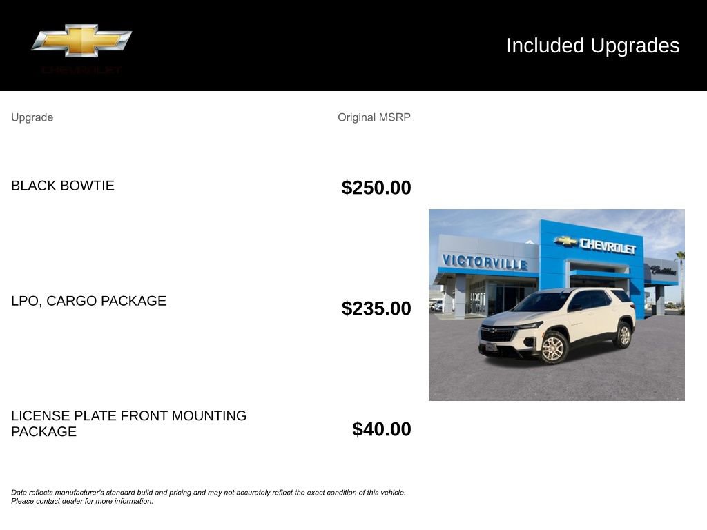 Certified 2023 Chevrolet Traverse LS w/ LPO, Cargo Package image 5