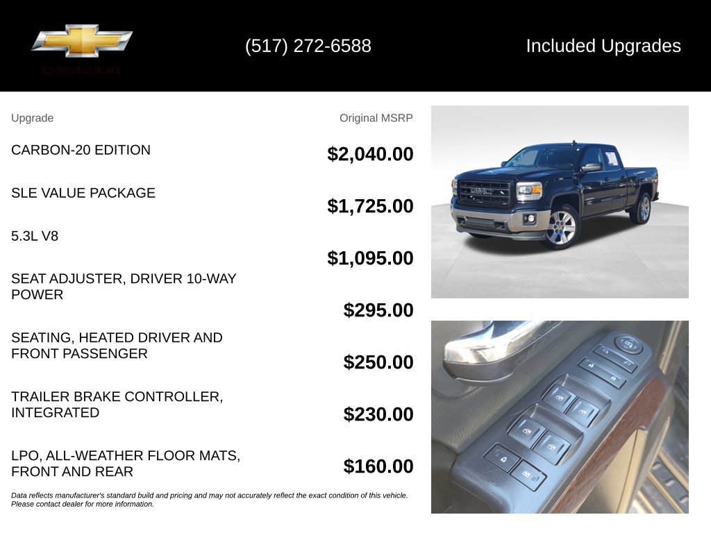 Used 2015 GMC Sierra 1500 SLE w/ Carbon-20 Edition AWD/4WD image 5