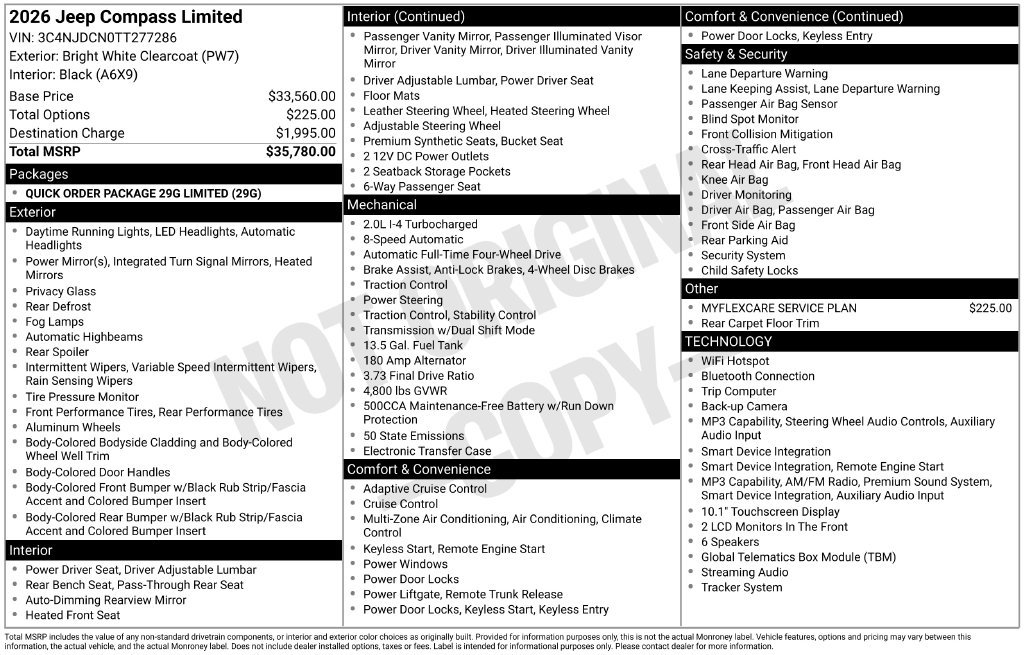 New 2026 Jeep Compass Limited AWD/4WD image 29