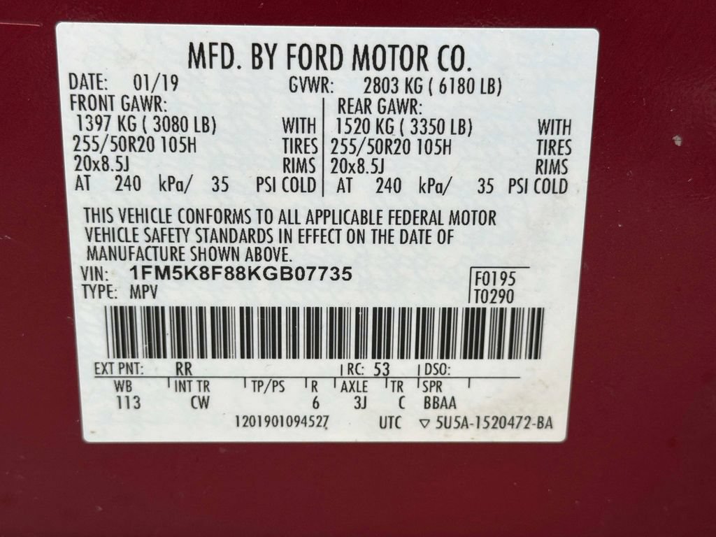 Used 2019 Ford Explorer Limited w/ Ford Safe & Smart Package AWD/4WD image 33