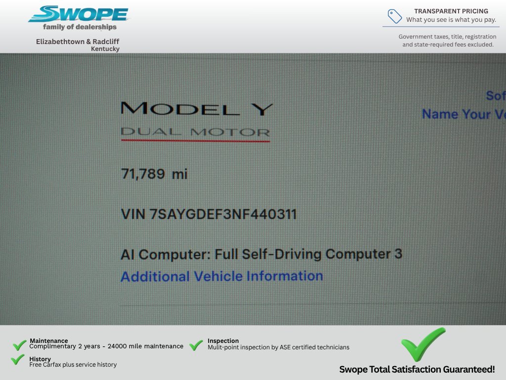 Used 2022 Tesla Model Y Performance AWD/4WD image 16