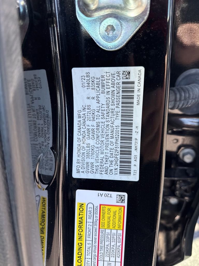 Certified 2023 Honda Civic Sport image 23