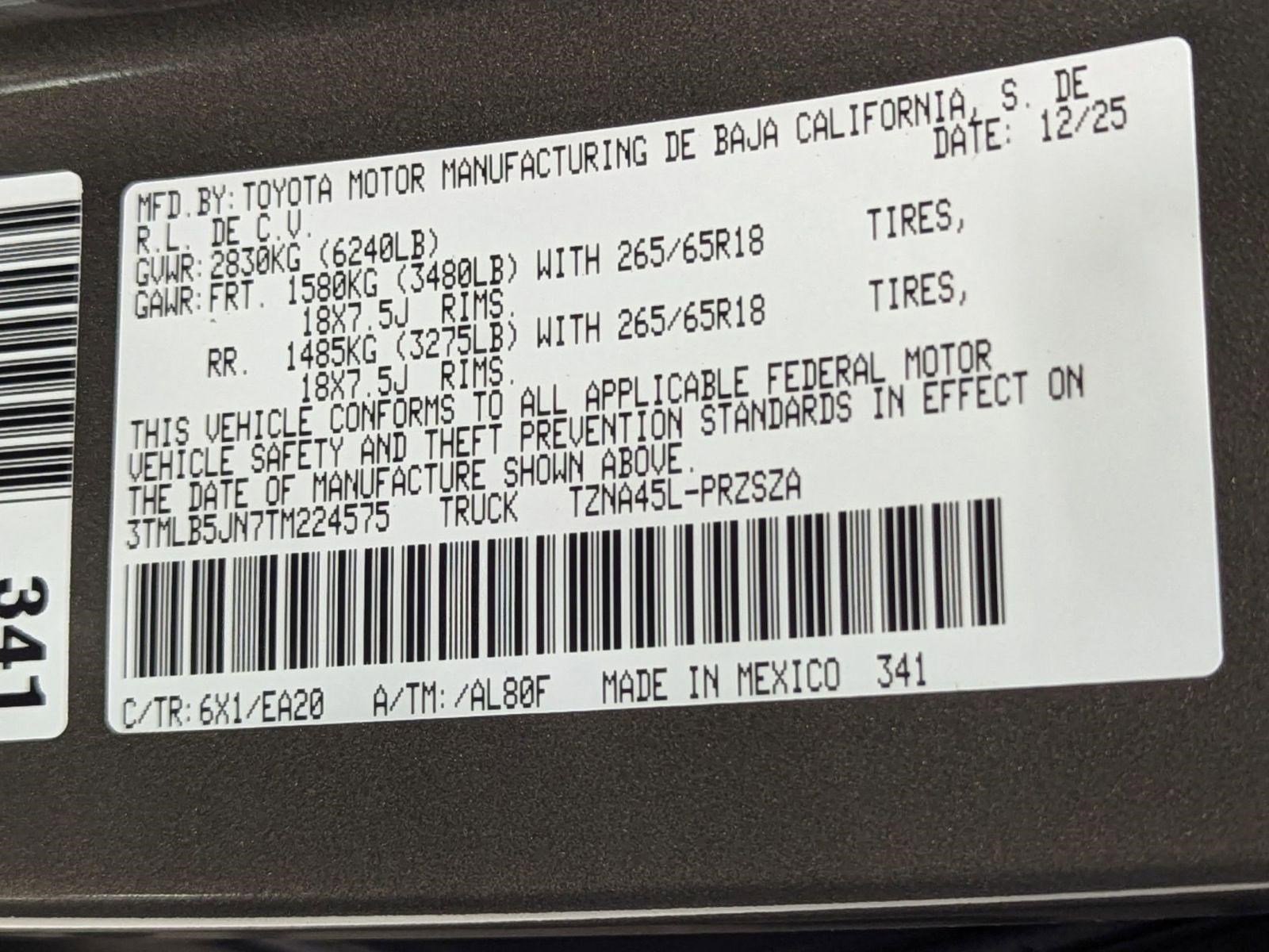 New 2026 Toyota Tacoma SR5 image 18