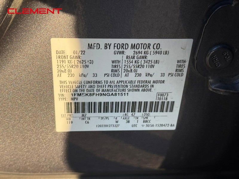 Used 2022 Ford Explorer Limited w/ Equipment Group 301A image 30