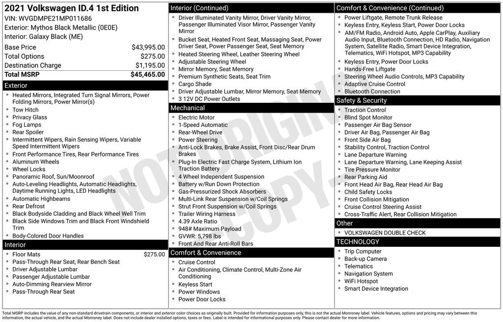Certified 2021 Volkswagen ID.4 1st Edition image 10