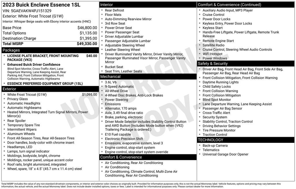 Used 2023 Buick Enclave Essence image 6
