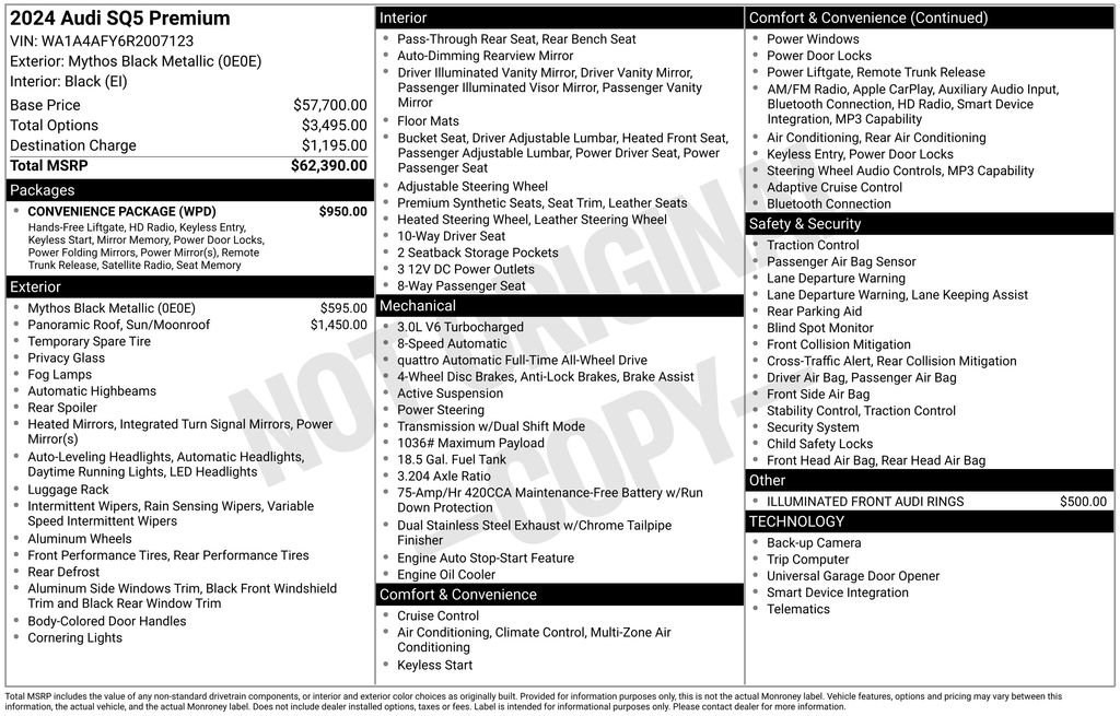 Used 2024 Audi SQ5 Premium w/ Convenience Package image 22