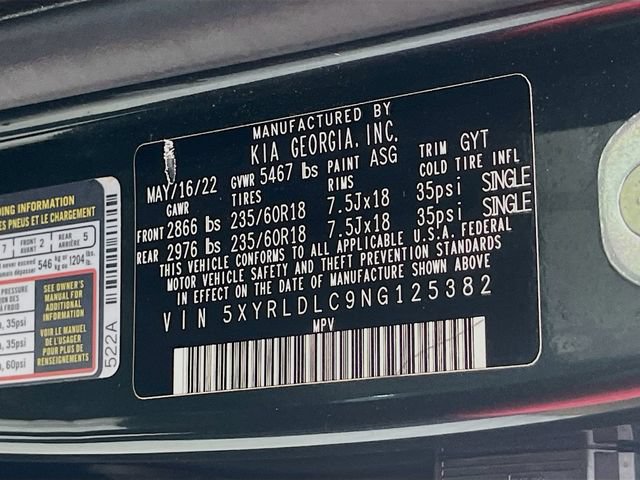 Used 2022 Kia Sorento S w/ Panoramic Sunroof Package AWD/4WD image 35