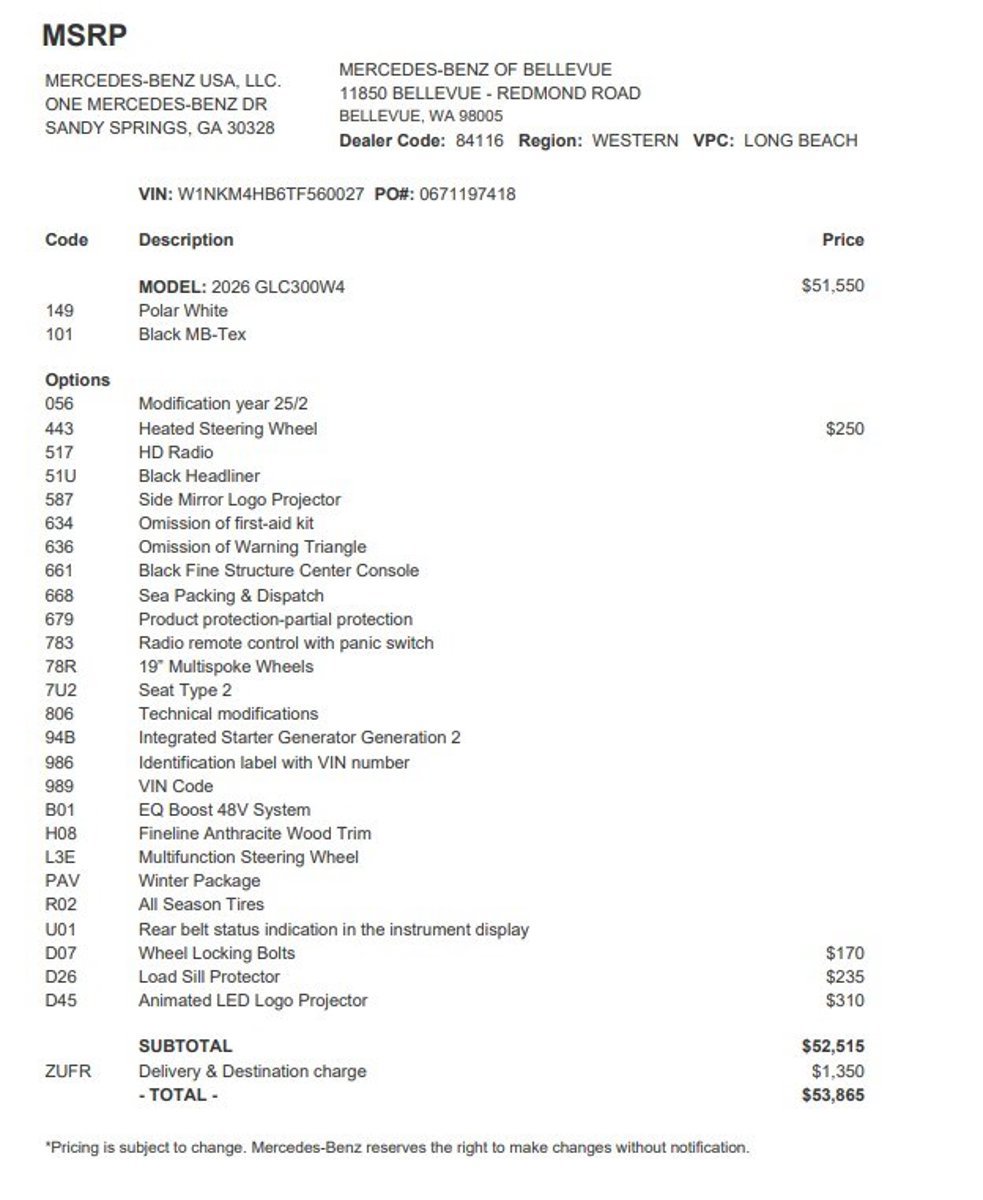 Certified 2026 Mercedes-Benz GLC 300 4MATIC image 3