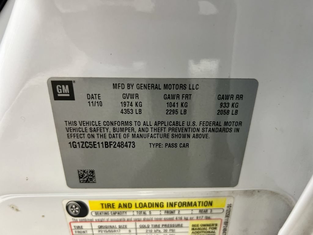 Used 2011 Chevrolet Malibu LT w/ Power Convenience Package FWD image 25