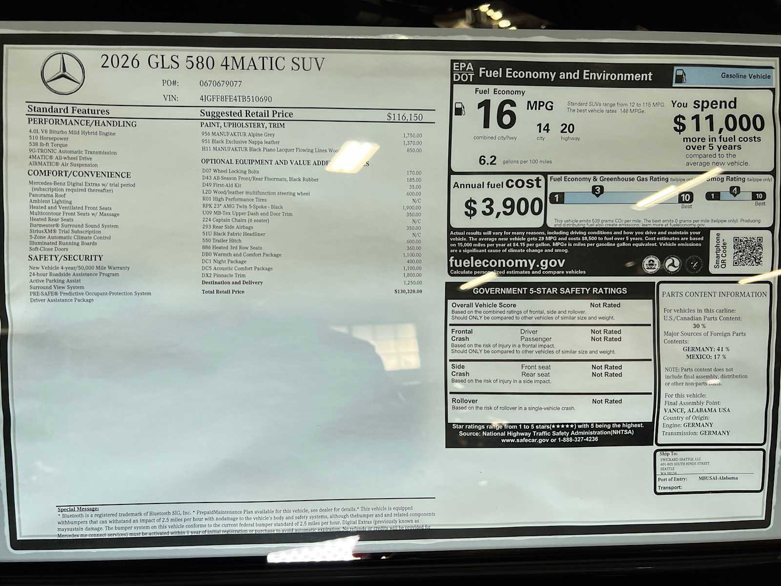 New 2026 Mercedes-Benz GLS 580 4MATIC image 37