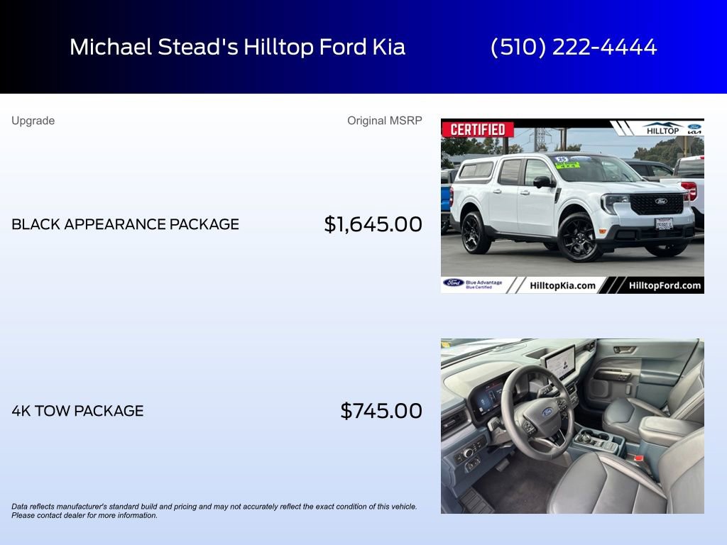 Certified 2025 Ford Maverick Lariat w/ Black Appearance Package image 6