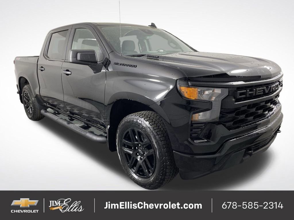 New 2025 Chevrolet Silverado 1500 Custom w/ Turbomax Blackout Package