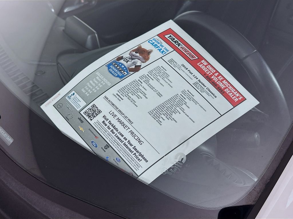 Used 2018 FIAT 124 Spider Classica RWD image 13