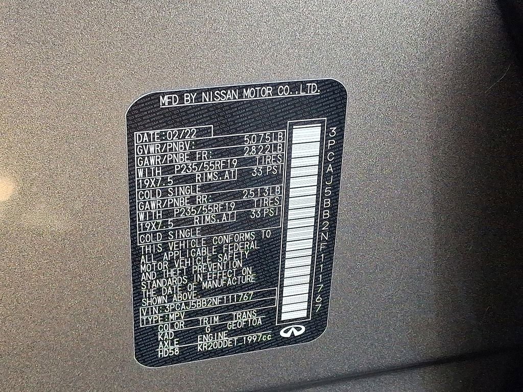 Used 2022 INFINITI QX50 Luxe image 27