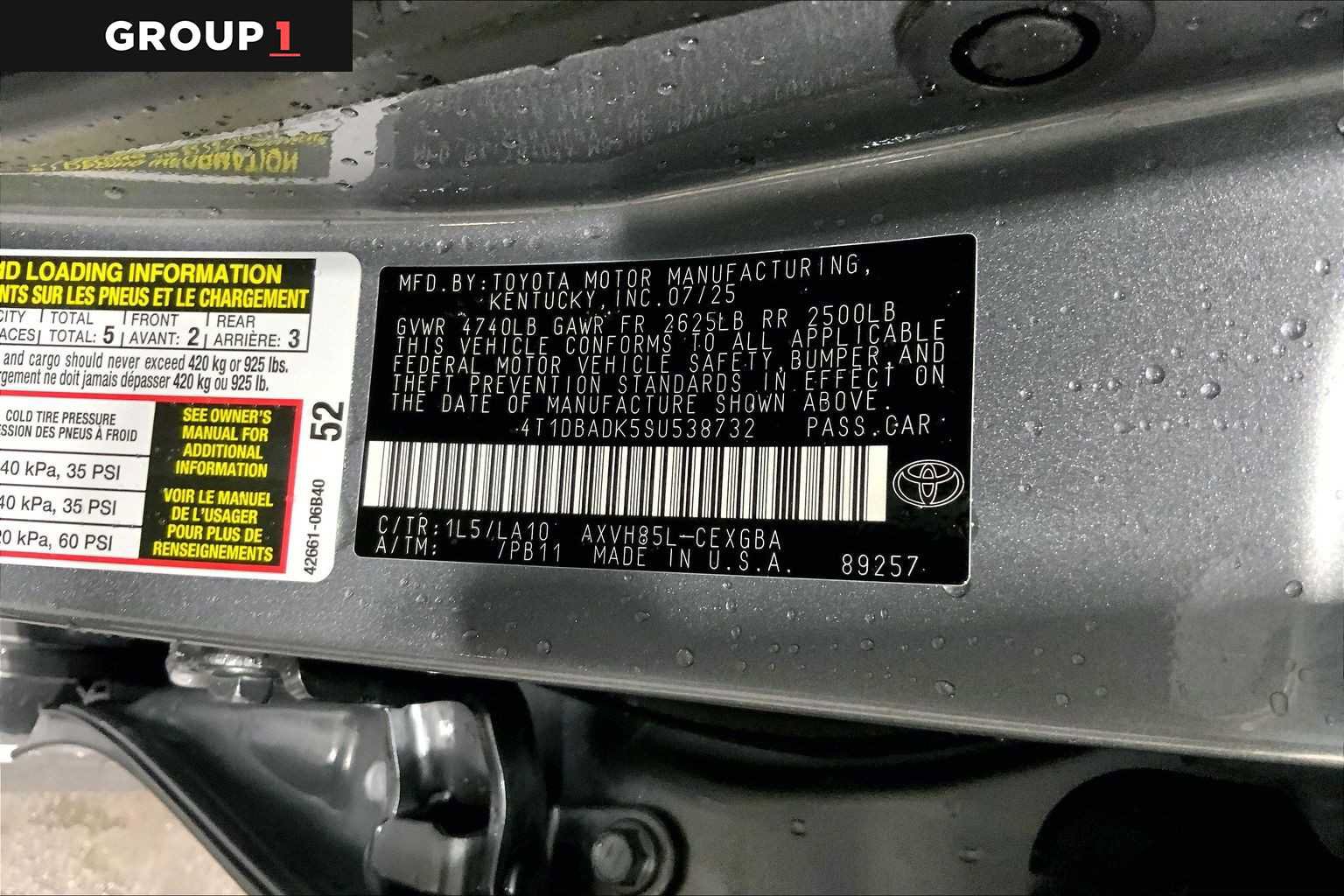 Certified 2025 Toyota Camry XLE AWD/4WD image 37