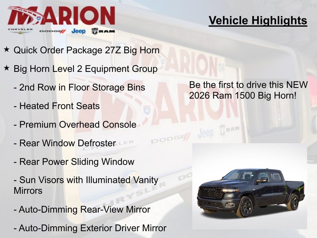 New 2026 RAM 1500 Big Horn image 5