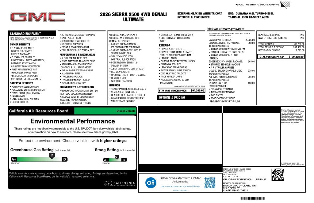 New 2026 GMC Sierra 2500 Denali Ultimate AWD/4WD image 4