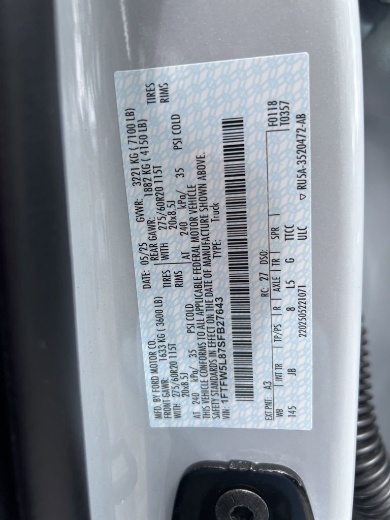 Used 2025 Ford F150 Lariat w/ Equipment Group 502A High image 14