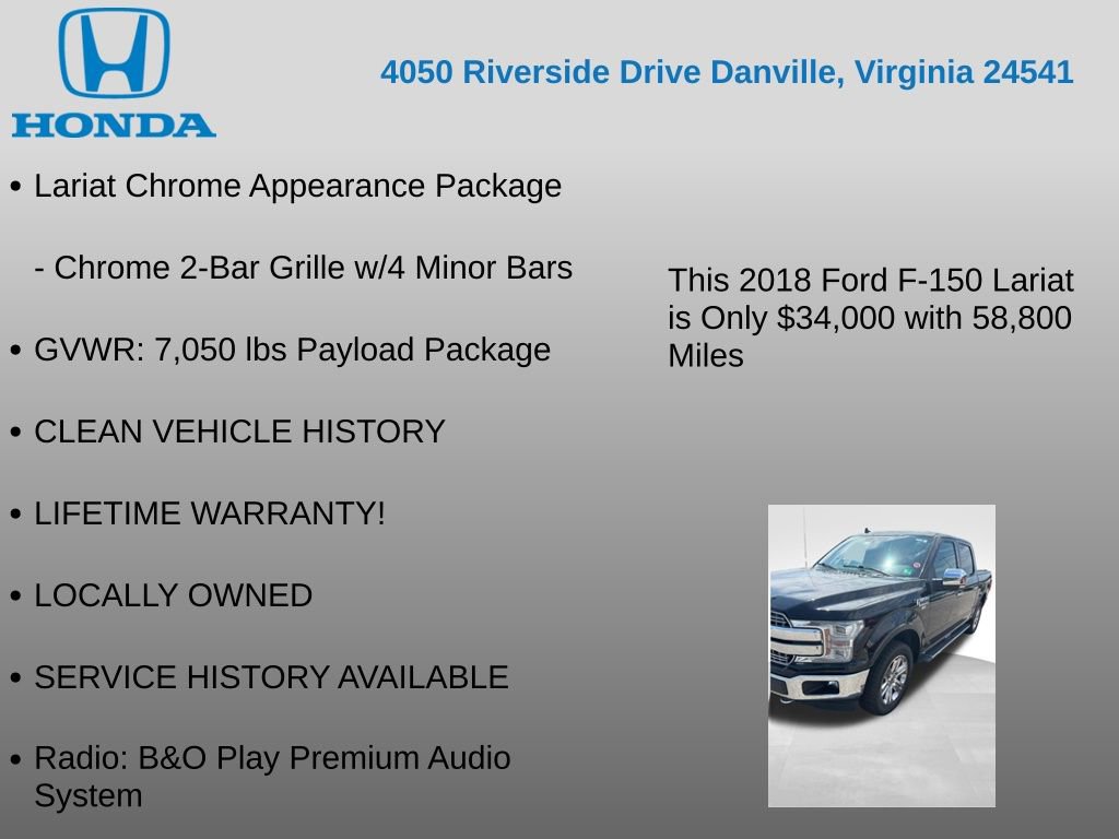 Used 2018 Ford F150 Lariat w/ Equipment Group 502A Luxury AWD/4WD image 25