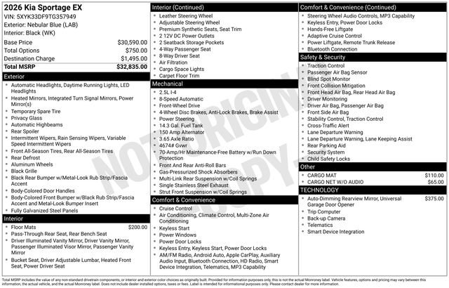 Certified 2026 Kia Sportage EX FWD image 15