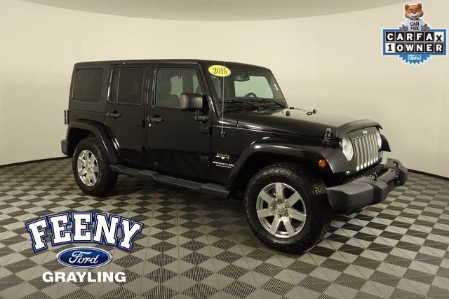 Used 2016 Jeep Wrangler Unlimited Sahara w/ Max Tow Package image 1