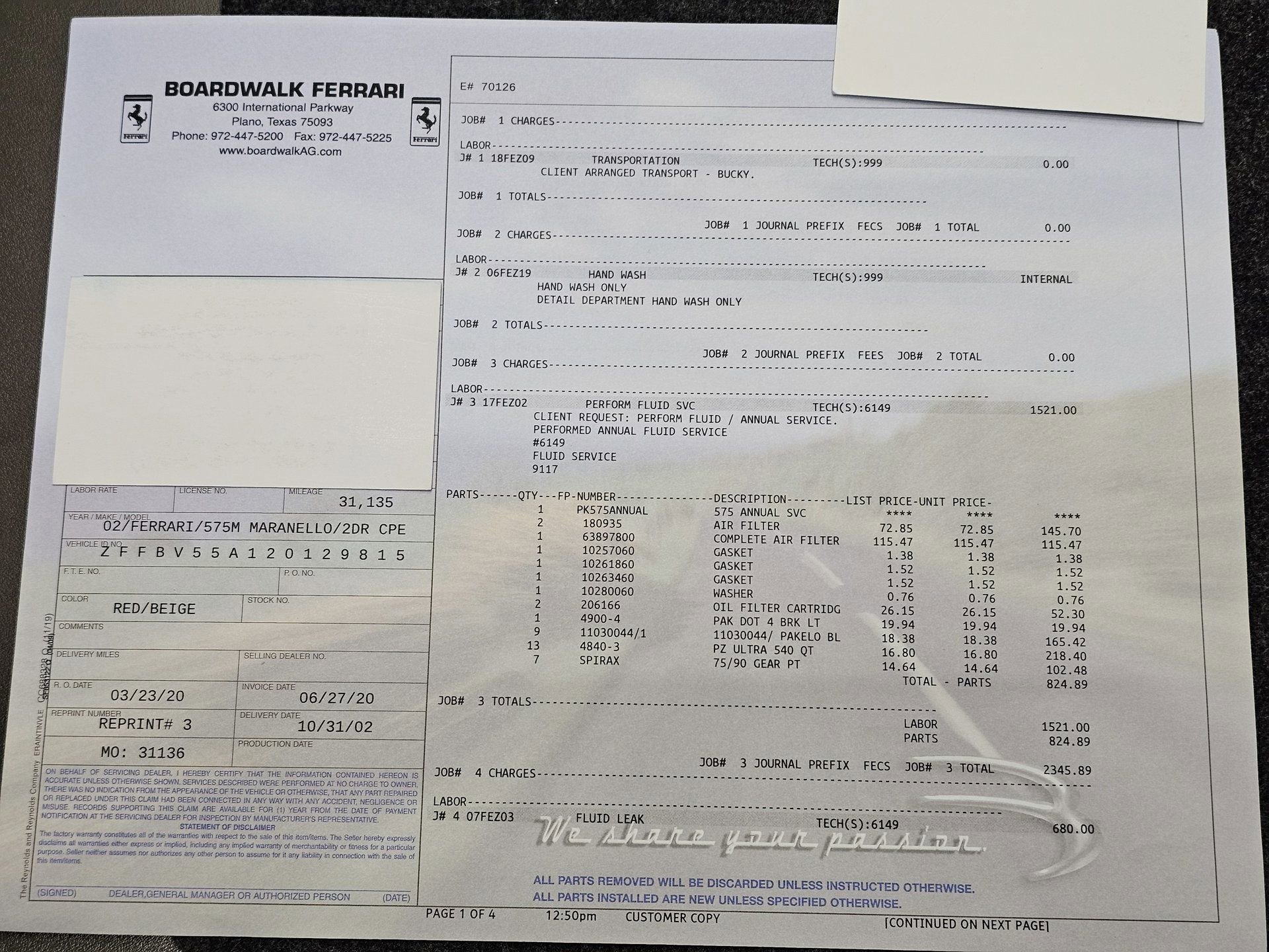 Used 2002 Ferrari 575M Maranello RWD image 71