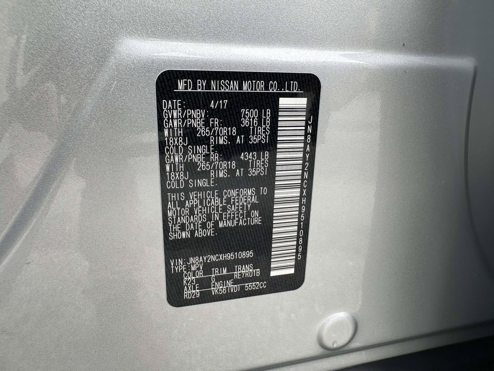 Used 2017 Nissan Armada SV AWD/4WD image 36
